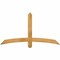 Ekena Millwork Bellingham Rough Sawn Timber Gable Bracket, Western Red Cedar, 60"W x 32"H x 2"D x 4"F, 13/12 Pitch GBW060X32X0204BEL00RWR - alternate 1